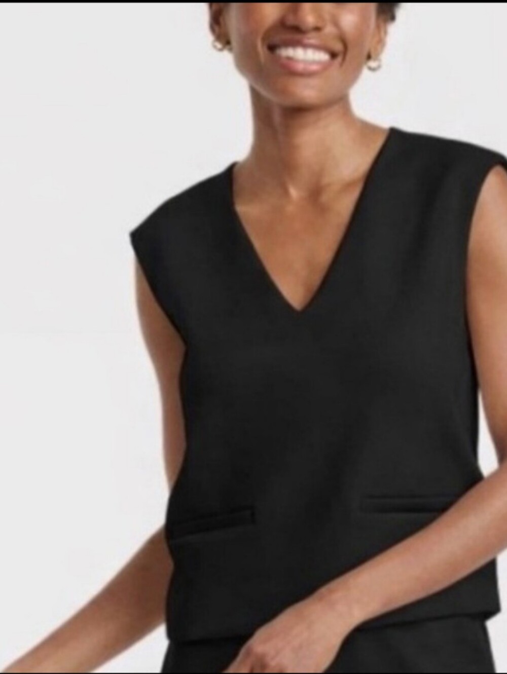 Women's Sandwash Vest - A New Day™ SIZE: XL / Color: Black - Brand new -